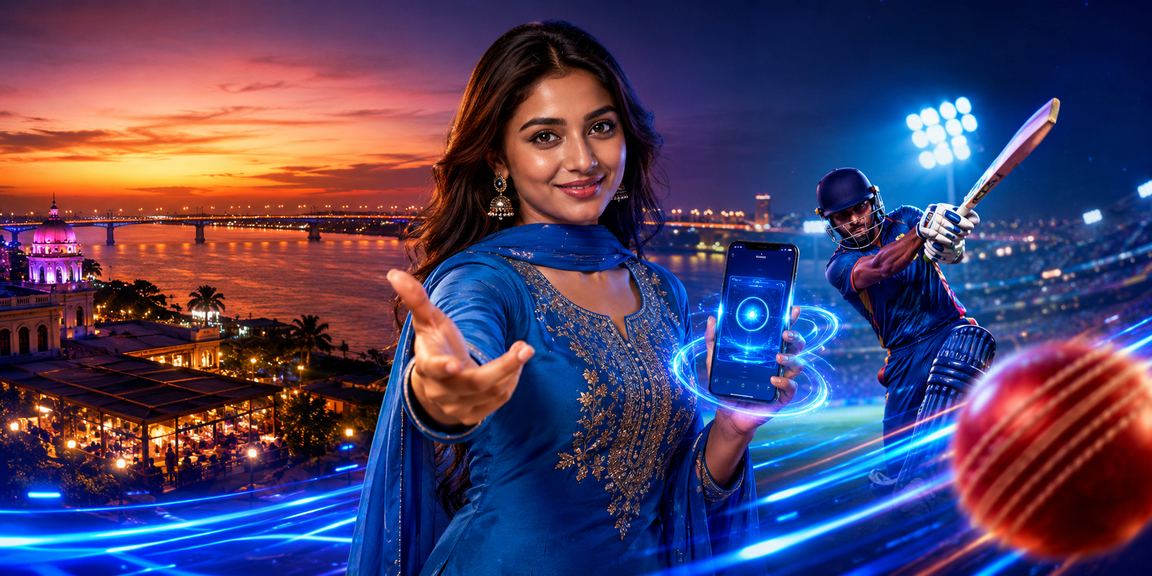 রাজশাহীতে সালোয়ার কামিজ পরা তরুণী মোবাইলে ক্রিকেট বেটিং উপভোগ করছেন